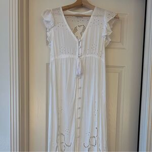 Tiare Hawaii White Maxi Dress